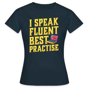 Consultant - Women's T-Shirt - navy - Front - AI Model Female 172 dark (172cm)