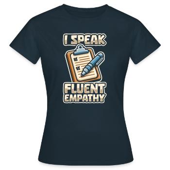 Conseiller - T-shirt Femme - marine - Devant - AI Model Female 172 dark (172cm)