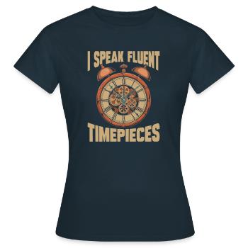 Horloger - T-shirt Femme - marine - Devant - AI Model Female 172 dark (172cm)