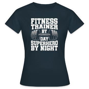 Fitness Trainers Personal Trainers - Women's T-Shirt - navy - Front - AI Model Female 172 dark (172cm)