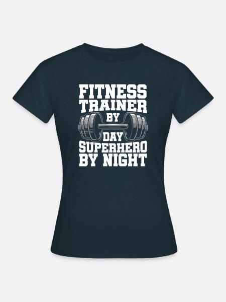 Fitnesstrainer Personal Trainer - Frauen T-Shirt - Navy