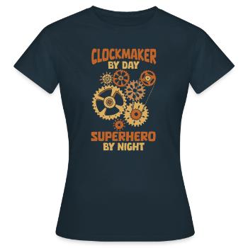 Horloger - T-shirt Femme - marine - Devant - AI Model Female 172 dark (172cm)