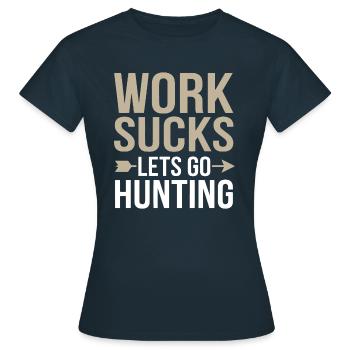 Bow Hunting Bow Hunter - Women's T-Shirt - navy - Front - AI Model Female 172 dark (172cm)