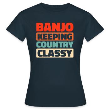 Banjo - T-shirt Femme - marine - Devant - AI Model Female 172 dark (172cm)