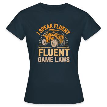 Garde-chasse - T-shirt Femme - marine - Devant - AI Model Female 172 dark (172cm)
