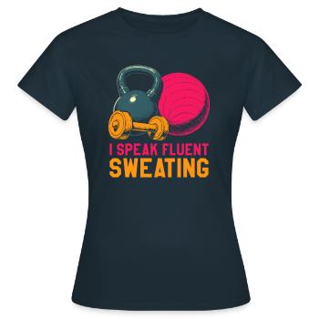 Fitnesstrainer Personal Trainer - Frauen T-Shirt - Navy - Vorne - AI Model Female 172 dark (172cm)