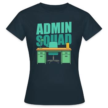 Administrator Kader - Frauen T-Shirt - Navy - Vorne - AI Model Female 172 dark (172cm)