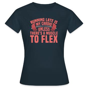 Musculation bodybuilders - T-shirt Femme - marine - Devant - AI Model Female 172 dark (172cm)