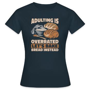 Bread - Women's T-Shirt - navy - Front - AI Model Female 172 dark (172cm)