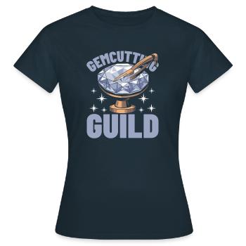 Gemstone cutter team - Women's T-Shirt - navy - Front - AI Model Female 172 dark (172cm)