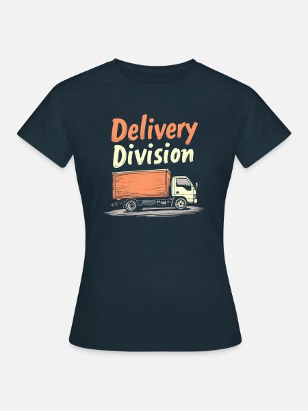 Lieferfahrer Team - Frauen T-Shirt - Navy