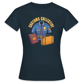 Équipe d’agents des douanes - T-shirt Femme - marine - Devant - AI Model Female 172 dark (172cm)