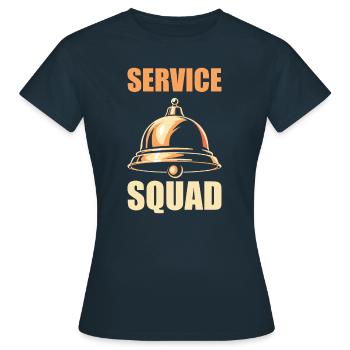 Équipe de conciergerie - T-shirt Femme - marine - Devant - AI Model Female 172 dark (172cm)
