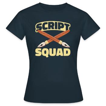 Équipe de calligraphie - T-shirt Femme - marine - Devant - AI Model Female 172 dark (172cm)
