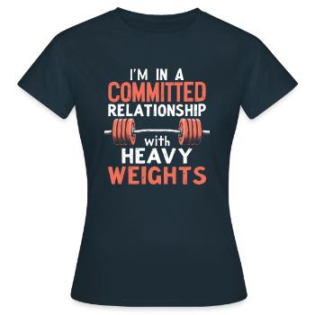 Musculation bodybuilders - T-shirt Femme - marine - Devant - AI Model Female 172 dark (172cm)