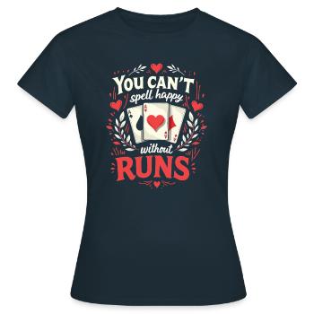Gin Rummy - Women's T-Shirt - navy - Front - AI Model Female 172 dark (172cm)