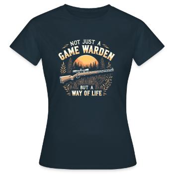 Garde-chasse - T-shirt Femme - marine - Devant - AI Model Female 172 dark (172cm)