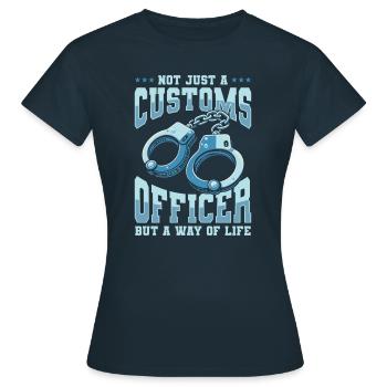 Customs official - Women's T-Shirt - navy - Front - AI Model Female 172 dark (172cm)