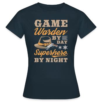 Garde-chasse - T-shirt Femme - marine - Devant - AI Model Female 172 dark (172cm)