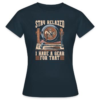 Horloger - T-shirt Femme - marine - Devant - AI Model Female 172 dark (172cm)