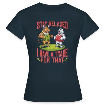Courtier - T-shirt Femme - marine - Devant - AI Model Female 172 dark (172cm)