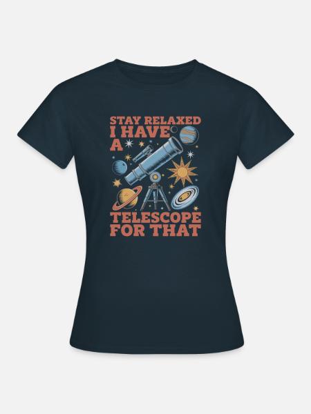 Astronom - Frauen T-Shirt - Navy