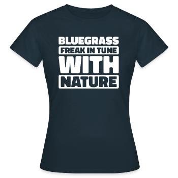 Banjo - Frauen T-Shirt - Navy - Vorne - AI Model Female 172 dark (172cm)
