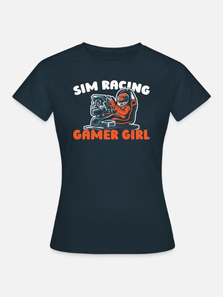 Sim Racing - Frauen T-Shirt - Navy