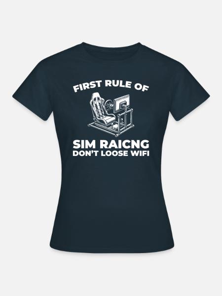 Sim Racing - Frauen T-Shirt - Navy