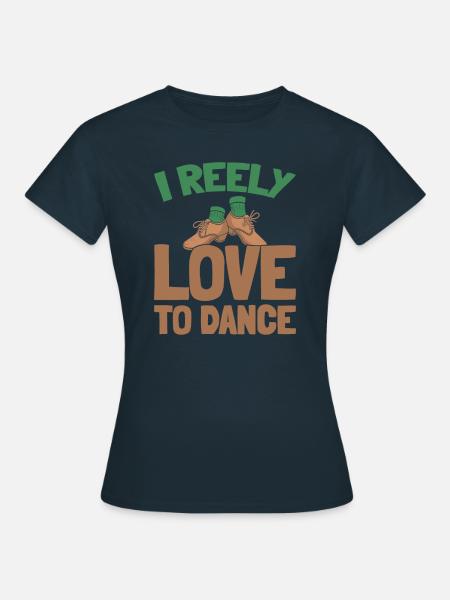 Irish Dance Irischer Tanz - Frauen T-Shirt - Navy