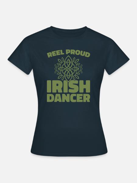 Irish Dance Irischer Tanz - Frauen T-Shirt - Navy