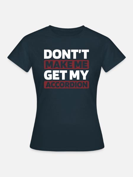 Akkordeon - Frauen T-Shirt - Navy
