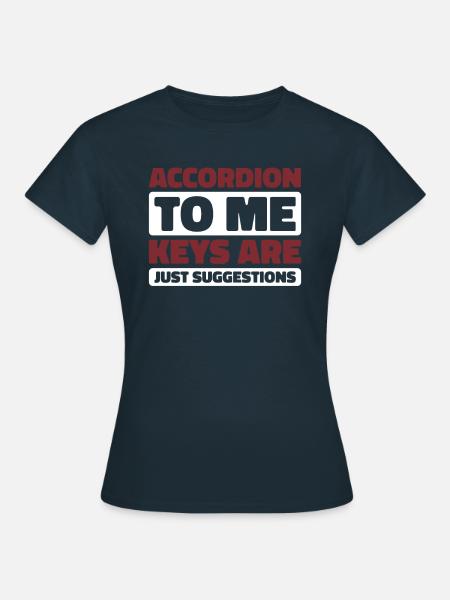 Akkordeon - Frauen T-Shirt - Navy