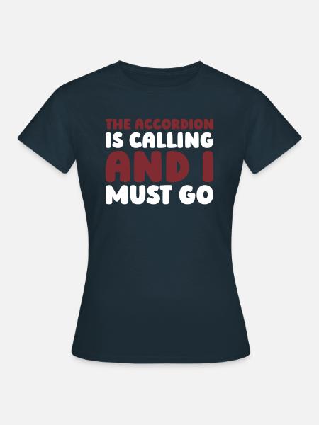 Akkordeon - Frauen T-Shirt - Navy