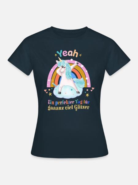 Einhorn - Frauen T-Shirt - Navy