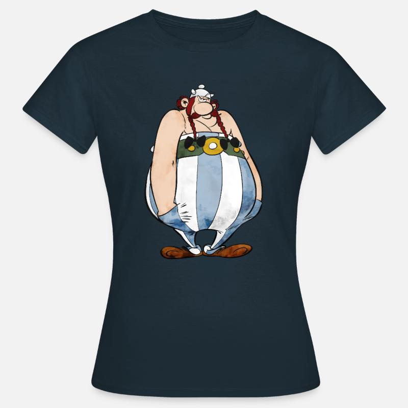 Asterix & Obelix Grumpy - Koszulka damska - granatowy
