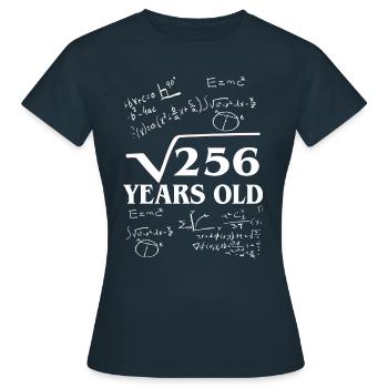 Sweet sixteen, math - Women's T-Shirt - navy - Front - AI Model Female 172 dark (172cm)