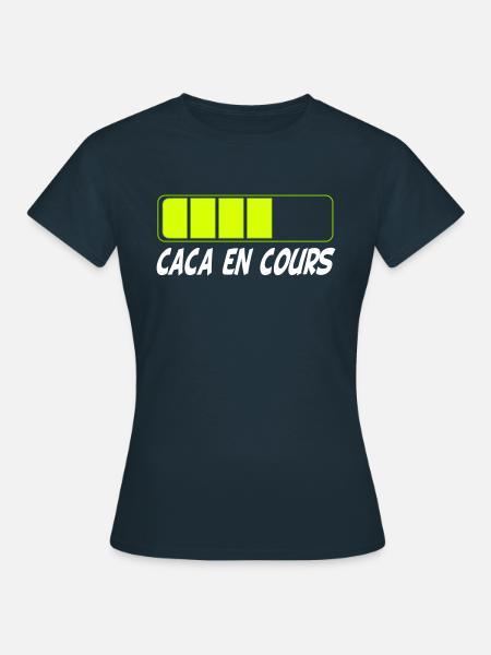 Caca en cours - Frauen T-Shirt - Navy