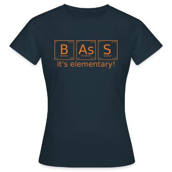 Eléments basse - T-shirt Femme - marine - Devant - AI Model Female 172 dark (172cm)