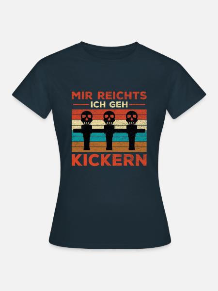 Tischfußball Kickern Tischkicker Sportler Kicker - Frauen T-Shirt - Navy