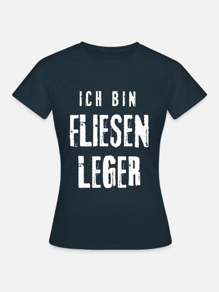 fliesenleger Handwerker - Frauen T-Shirt - Navy