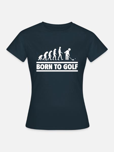 Golf Evolution Perfektes Geschenk für Golfer - Frauen T-Shirt - Navy