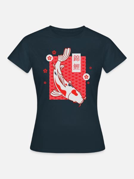 Koi Modèle japonais - T-shirt Femme - marine