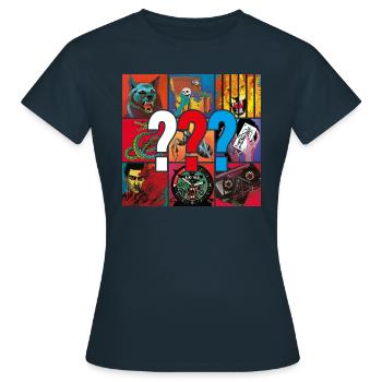 The Three ??? Cover Motifs - Women's T-Shirt - navy - Front - AI Model Female 172 dark (172cm)