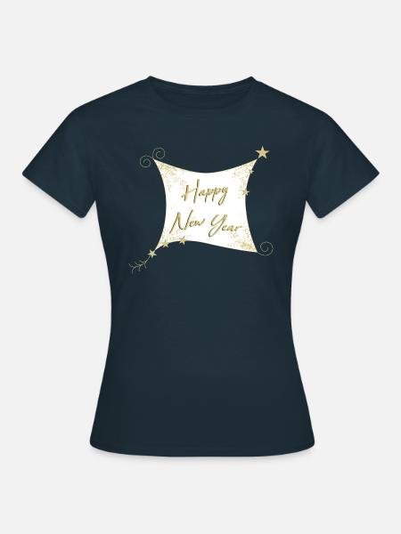 HAPPY NEW YEAR - Frauen T-Shirt - Navy