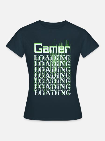 Gamer Matrix - Women's T-Shirt - navy