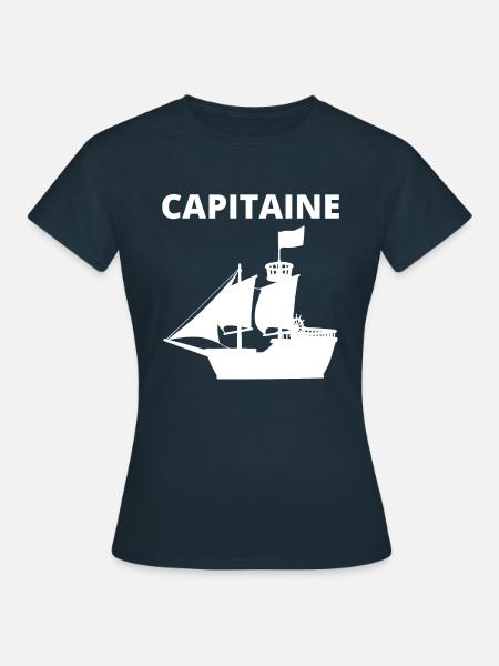 CAPITAINE PIRATE - T-shirt Femme - marine