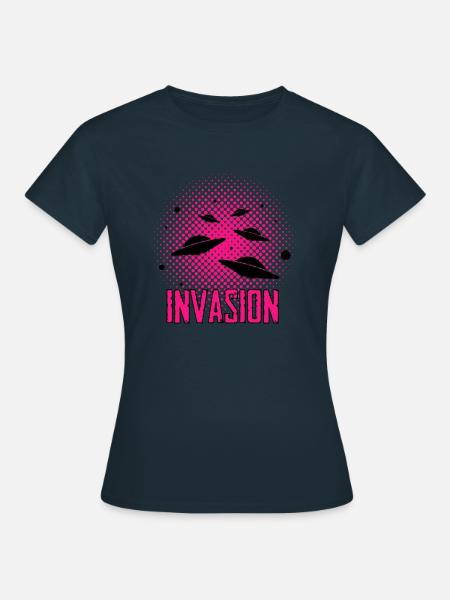 Alien - Ufo - Aliens - Women's T-Shirt - navy