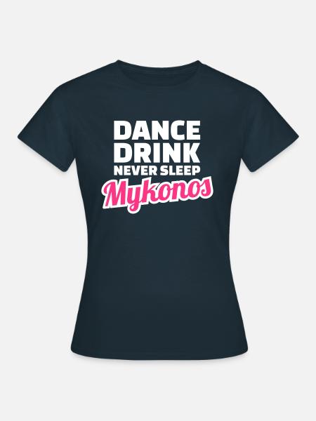 Mykonos - Frauen T-Shirt - Navy