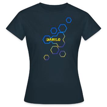 Honeycomb Danilo - Women's T-Shirt - navy - Front - AI Model Female 172 dark (172cm)